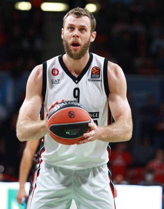 9 Nicolo Melli (Olimpia Milano) am Ball Basketball EuroLeague FC Bayern Muenchen vs. Olimpia Milano im Audi Dome am 26.10.2021, FOTO: Mladen Lackovic LakoPress