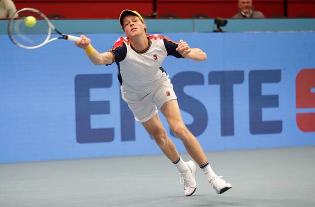 TENNIS - ATP, Tennis Herren Erste Bank Open VIENNA,AUSTRIA,27.OCT.21 - TENNIS - ATP World Tour, Erste Bank Open. Image shows Jannik Sinner (ITA).  GEPAxpictures xWalterxLuger