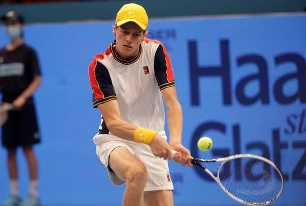 TENNIS - ATP, Tennis Herren Erste Bank Open VIENNA,AUSTRIA,27.OCT.21 - TENNIS - ATP World Tour, Erste Bank Open. Image shows Jannik Sinner (ITA).  GEPAxpictures xWalterxLuger