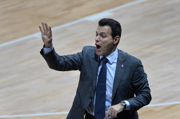 Dimitris Itoudis (entraineur moscou) BASKETBALL : LDLC ASVEL vs CSKA Moscou - Euroleague - 27 10 2021 FredericChambert Panoramic 