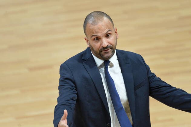 TJ Parker (entraineur asvel) BASKETBALL : LDLC ASVEL vs CSKA Moscou - Euroleague - 27 10 2021 FredericChambert Panoramic 
