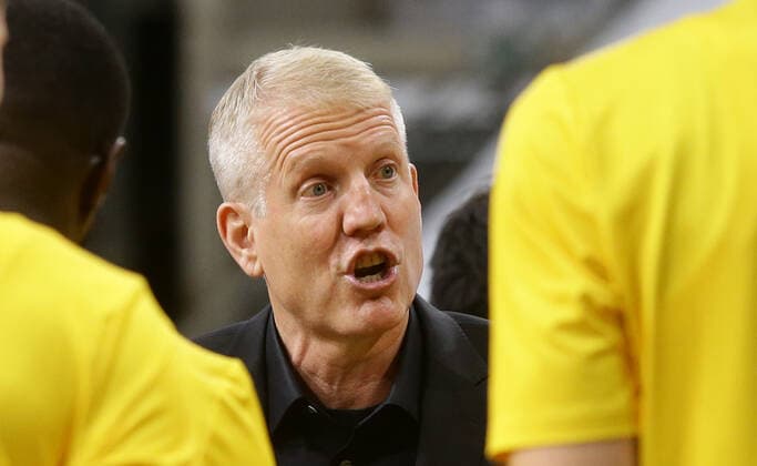 Ludwigsburg , Basketball Champions League MHP Riesen Ludwigsburg vs Lenovo Tenerife , John Patrick ( Trainer Riesen )