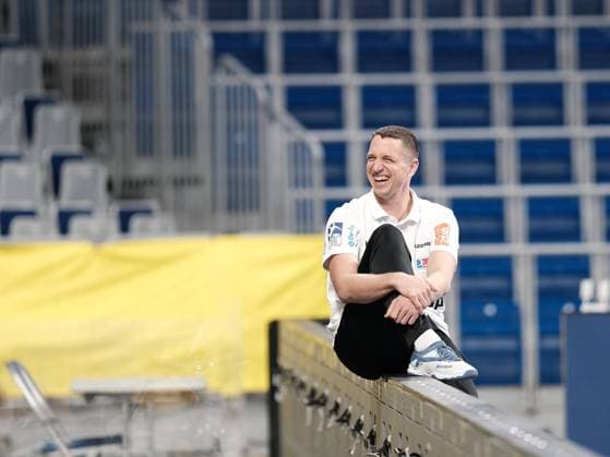 Jens Buerkle (HBW Balingen-Weilstetten,Trainer) beim Spiel Rhein Neckar Loewen vs. HBW Balingen-Weilstetten in der 1. Handball Bundesliga am 28.10.2021, GER, Rhein Neckar Loewen vs. HBW Balingen Weilstetten, Handball, 1. Handball Bundesliga, 28.10.2021 Mannheim Copyright: xEibner-Pressefotox xMichaelxBermelx