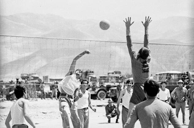 654992 10.09.1981 Amateur volleyball competitions between Soviet and Afghan soldiers. The Democratic Republic of Afghanistan. Valeriy Shustov Sputnik Amateur volleyball competitions 