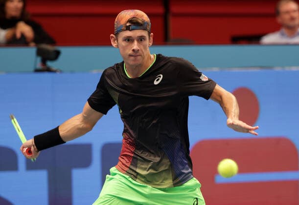 TENNIS - ATP, Tennis Herren Erste Bank Open VIENNA,AUSTRIA,28.OCT.21 - TENNIS - ATP World Tour, Erste Bank Open. Image shows Alex de Minaur (AUS).  GEPAxpictures xWalterxLuger