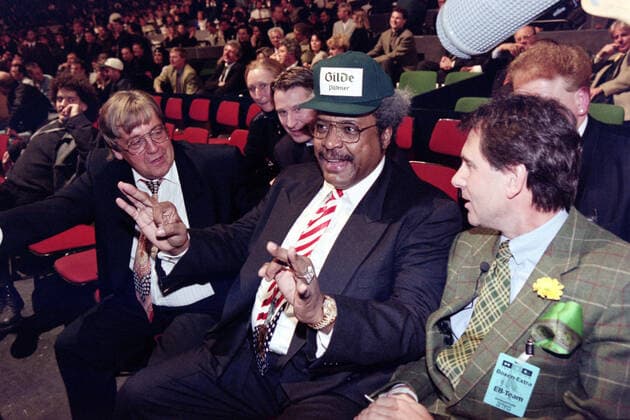 09.12.95 Boxen Schulz - Botha Deutschland, Stuttgart, 09.12.1995, Boxen, Schulz - Botha: Don King (Promoter). *** 09 12 95 Boxing Schulz Botha Germany, Stuttgart, 09 12 1995, Boxing, Schulz Botha Don King Promoter