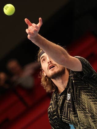 TENNIS - ATP, Tennis Herren Erste Bank Open VIENNA,AUSTRIA,28.OCT.21 - TENNIS - ATP World Tour, Erste Bank Open. Image shows Stefanos Tsitsipas (GRE).  GEPAxpictures xWalterxLuger