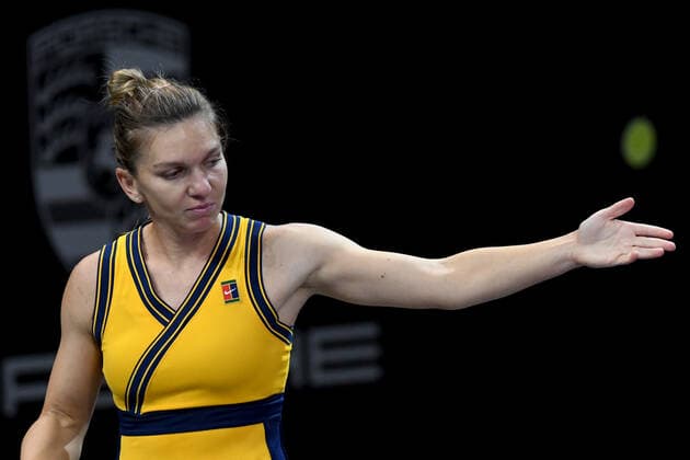WTA, Tennis Damen 250 Tennis: Transylvania Open 25-31 October 2021 Held In BT Arena, Cluj-Napoca, Romania Portrait of Simona Halep- in action during her match against Varvara Gracheva on day six of Transylvania Open: WTA 250 Tournament held in BT Arena, Cluj - Napoca - 28 October 2021 Cluj-Napoca Romania  Copyright: xFlaviuxBuboix buboi-notitle211028_npXuy