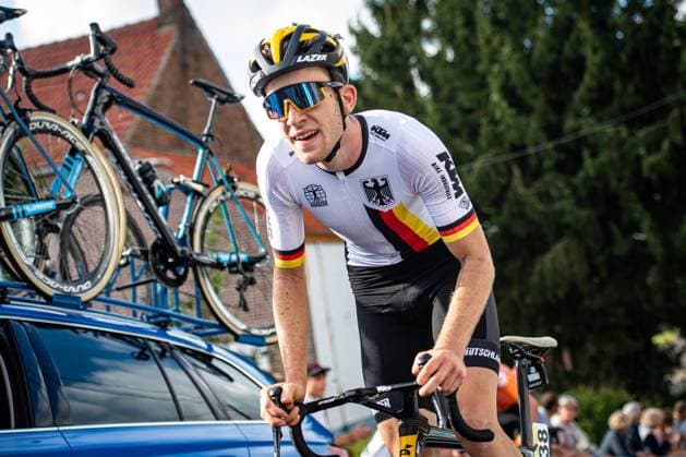 HESSMANN Michel: UCI Road cycling, Rad, Radsport, Strasse World Championships 2021 HESSMANN Michel (GER ) Germany Querformat - quer - horizontal - Landscape - Event Veranstaltung: UCI Road Cycling World Championships 2021 - Category Kategorie: Cycling - Road Cycling World Championships - Men U23 - Location Ort: Europe Belgium - Flanders - Start: Antwerpen - Löwen - Finish: Leuven - Löwen - Discipline: Road Race ( RR ) - Distance: 161,1 km - Date Datum: 25.09.2021 Saturday Day 7 -