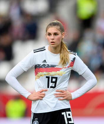 Jule BRAND (GER) Fussball Laenderspiel Frauen, WM-Qualifikation, Deutschland (GER) - Israel (ISR) 7:0, am 26.10.2021 in Essen Deutschland. Â