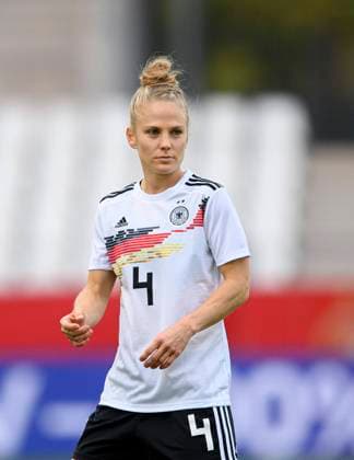 Leonie MAIER (GER), Fussball Laenderspiel Frauen, WM-Qualifikation, Deutschland (GER) - Israel (ISR) 7:0, am 26.10.2021 in Essen Deutschland. Â