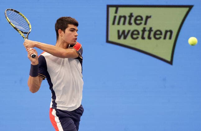 TENNIS - ATP, Tennis Herren Erste Bank Open VIENNA,AUSTRIA,29.OCT.21 - TENNIS - ATP World Tour, Erste Bank Open. Image shows Carlos Alcaraz (ESP).  GEPAxpictures xWalterxLuger
