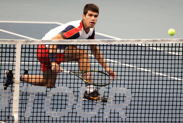 TENNIS - ATP, Tennis Herren Erste Bank Open VIENNA,AUSTRIA,29.OCT.21 - TENNIS - ATP World Tour, Erste Bank Open. Image shows Carlos Alcaraz (ESP).  GEPAxpictures xWalterxLuger