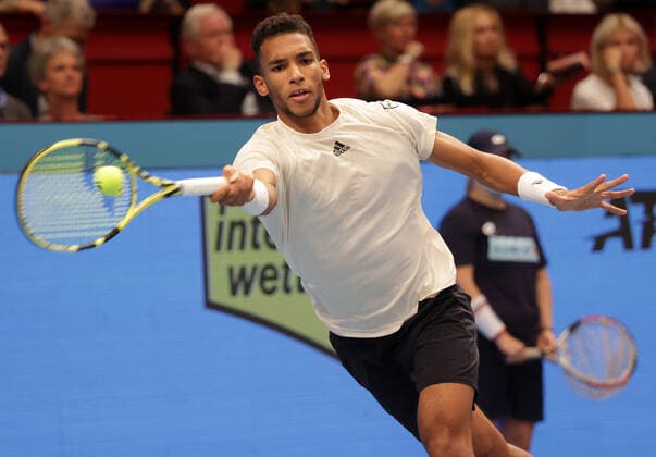 TENNIS - ATP, Tennis Herren Erste Bank Open VIENNA,AUSTRIA,29.OCT.21 - TENNIS - ATP World Tour, Erste Bank Open. Image shows Felix Auger-Aliassime (CAN).  GEPAxpictures xWalterxLuger