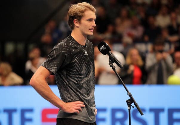 TENNIS - ATP, Tennis Herren Erste Bank Open VIENNA,AUSTRIA,30.OCT.21 - TENNIS - ATP World Tour, Erste Bank Open. Image shows Alexander Zverev (GER). Keywords: interview.  GEPAxpictures xWalterxLuger