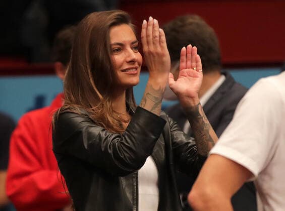 TENNIS - ATP, Tennis Herren Erste Bank Open VIENNA,AUSTRIA,30.OCT.21 - TENNIS - ATP World Tour, Erste Bank Open. Image shows Sophia Thomalla.  GEPAxpictures xWalterxLuger