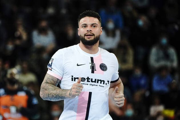 Elohim Prandi (Paris Saint Germain) HANDBALL : Aix en Provence vs PSG - Liqui Moly Starligue - Aix en Provence - 30 10 2021 NorbertScanella Panoramic 