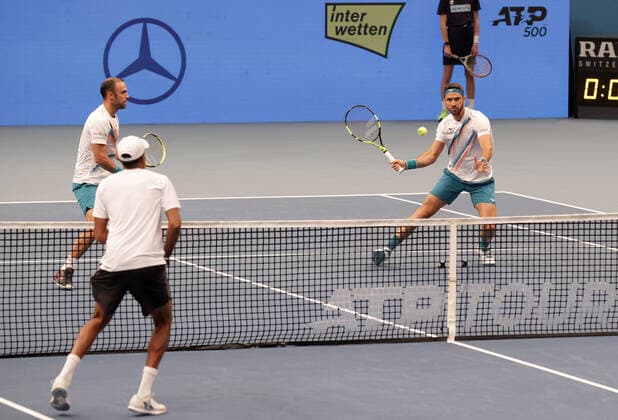 TENNIS - ATP, Tennis Herren Erste Bank Open VIENNA,AUSTRIA,31.OCT.21 - TENNIS - ATP World Tour, Erste Bank Open, final. Image shows Juan Sebastian Cabal and Robert Farah (COL).  GEPAxpictures xWalterxLuger