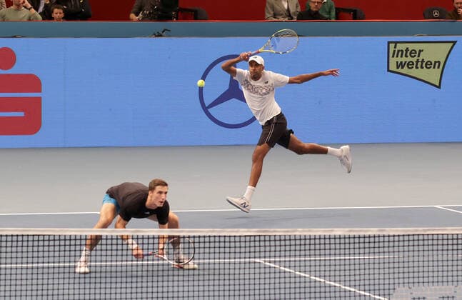 TENNIS - ATP, Tennis Herren Erste Bank Open VIENNA,AUSTRIA,31.OCT.21 - TENNIS - ATP World Tour, Erste Bank Open, final. Image shows Joe Salisbury (GBR) and Rajeev Ram (USA).  GEPAxpictures xWalterxLuger