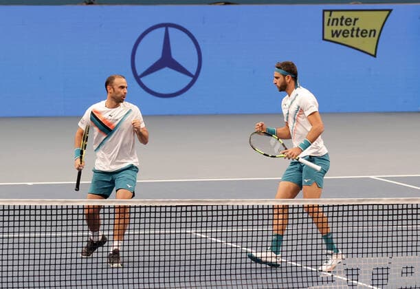 TENNIS - ATP, Tennis Herren Erste Bank Open VIENNA,AUSTRIA,31.OCT.21 - TENNIS - ATP World Tour, Erste Bank Open, final. Image shows Juan Sebastian Cabal and Robert Farah (COL).  GEPAxpictures xWalterxLuger
