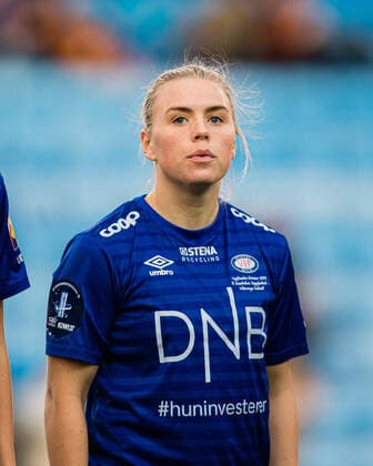 211031 Ingibjörg Sigurdardottir of Valerenga ahead of the women?s cup final match between Sandviken and Valerenga on October 31, 2021 in Oslo. Photo: Marius Simensen BILDBYRAN Cop 238 bbeng dam football fotball fotboll sandviken tfk toppserien valerenga Copyright: MARIUSxSIMENSEN BB211031BB529