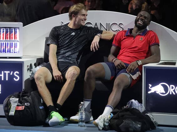 TENNIS - ATP, Tennis Herren Erste Bank Open VIENNA,AUSTRIA,31.OCT.21 - TENNIS - ATP World Tour, Erste Bank Open, final. Image shows Alexander Zverev (GER) and Frances Tiafoe (USA).  GEPAxpictures xWalterxLuger