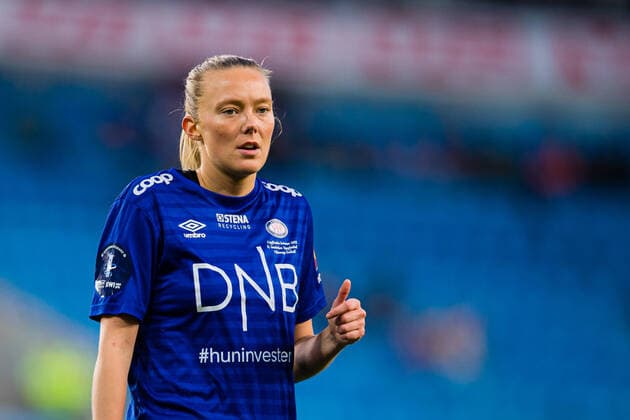 Fußball, Frauen, EM Kader 2022, Nationalteam Norwegen 211031 Synne Sofie Kinden Jensen of Valerenga during the women?s cup final match between Sandviken and Valerenga on October 31, 2021 in Oslo. Photo: Marius Simensen BILDBYRAN Cop 238 bbeng dam football fotball fotboll sandviken tfk toppserien valerenga Copyright: MARIUSxSIMENSEN BB211031ZC036