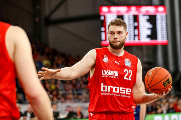 Martinas Geben (Brose Bamberg, 22) Brose Bamberg - Alba Berlin - easyCredit-BBL - Basketball Bundesliga Saison 2021 22 Spieltag 6, 31.10.2021 Bamberg, Brose Arena Copyright: DanielxLöb
