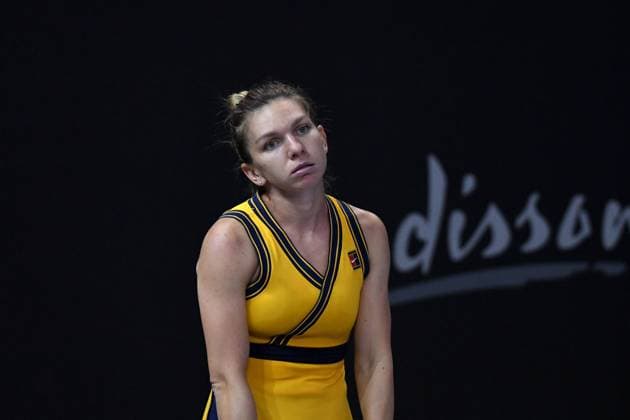 Finals WTA, Tennis Damen 250 Tennis: Transylvania Open Portrait of Simona Halep being disappointed during her match against Anett Kontaveit in the finals of Transylvania Open: WTA 250 Tour held in Cluj-Napoca, Romania 31 October 2021 Cluj-Napoca Romania  Copyright: xFlaviuxBuboix buboi-notitle211031_npbzR