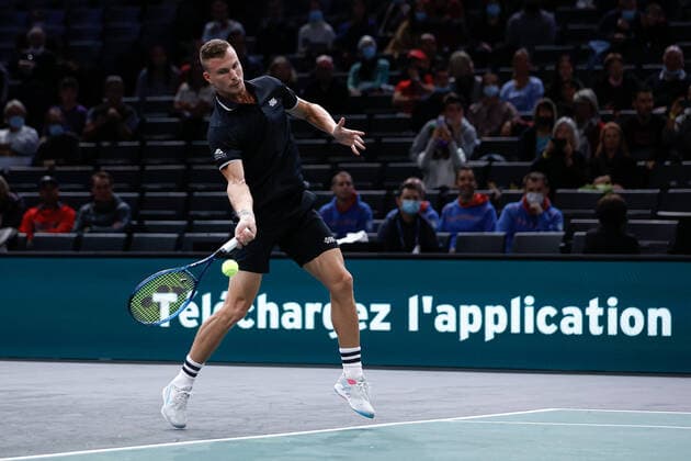 Marton FUCSOVICS (HUN) TENNIS : Rolex Paris Masters - Jour 1 - 01 11 2021 AurelienMorissard Panoramic 