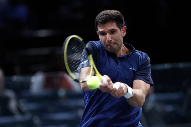 Federico DELBONIS (ARG) TENNIS : Rolex Paris Masters - Jour 1 - 01 11 2021 AurelienMorissard Panoramic 