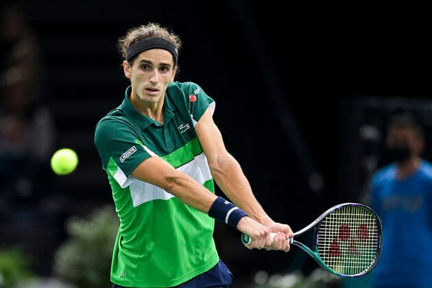 Pierre Hugues Herbert (Fra) TENNIS : Rolex Paris Masters 2021 - Paris - 02 11 2021 JBAutissier Panoramic 