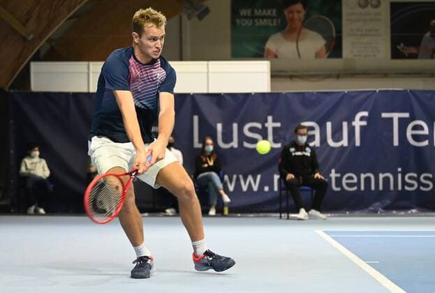 02.11.2021 - Tennis - ATP, Tennis Herren Challenger Tour - Challenger Eckental - Int. Deutsche Tennis-Hallenmeisterschaften - 1. Runde - - Johannes Haerteis ( GER )