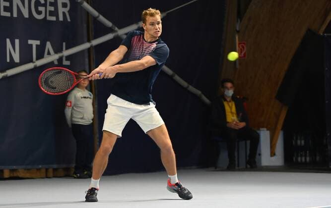 02.11.2021 - Tennis - ATP, Tennis Herren Challenger Tour - Challenger Eckental - Int. Deutsche Tennis-Hallenmeisterschaften - 1. Runde - - Johannes Haerteis ( GER )