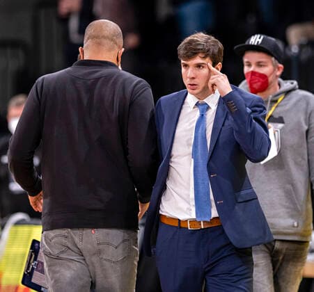 Head Coach Pedro Calles (Towers) 7days Euro Cup, Basketball Saison 2021 2022, 03. Spiel 02.11.21, Hamburg, Hamburg Towers vs. Morabanc Andorra, Â