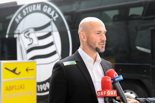 SOCCER - UEFA EL, Sociedad vs Sturm SAN SEBASTIAN,SPAIN,03.NOV.21 - SOCCER - UEFA Europa League, group stage, Real Sociedad vs SK Sturm Graz, preview, press conference, PK, Pressekonferenz Sturm. Image shows head coach Christian Ilzer (Sturm).  GEPAxpictures xMarioxBuehner