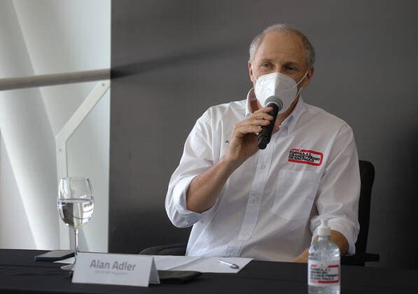November 3, 2021, Sao Paulo, Sao Paulo, Brazil: The promoter ALAN ADLER, takes part in the Sao Paulo Formula 1 Grand Prix 2021 press conference, PK, Pressekonferenz at the Interlagos autodrome, on Wednesday (3) Sao Paulo Brazil - ZUMAl146 20211103_zaf_l146_007 Copyright: xPauloxLopesx