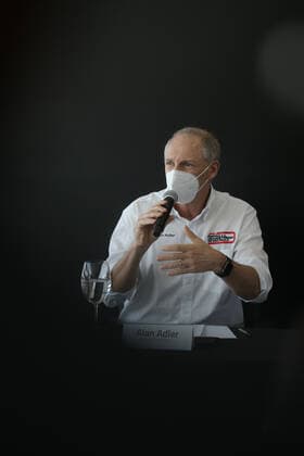 November 3, 2021, Sao Paulo, Sao Paulo, Brazil: The promoter ALAN ADLER, takes part in the Sao Paulo Formula 1 Grand Prix 2021 press conference, PK, Pressekonferenz at the Interlagos autodrome, on Wednesday (3) Sao Paulo Brazil - ZUMAl146 20211103_zaf_l146_009 Copyright: xPauloxLopesx