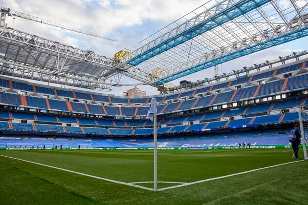 November 3, 2021, Madrid, Madrid, Spain: General view of Santiago Bernabeu Stadium before the Champions League football match between Real Madrid and Shakhtar Donetsk at Santiago Bernabeu Stadium in Madrid, Spain, November 3, 2021 Madrid Spain - ZUMAa206 20211103_zsp_a206_001 Copyright: xRubenxAlbarranx