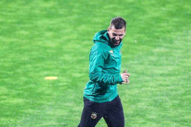 SOCCER - UEFA EL, Dinamo vs Rapid ZAGREB,CROATIA,03.NOV.21 - SOCCER - UEFA Europa League, group stage, GNK Dinamo Zagreb vs SK Rapid Wien, preview, training Rapid. Image shows Filip Stojkovic (Rapid).  GEPAxpictures xPhilippxBrem