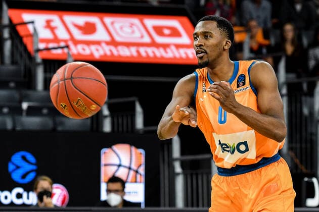 GER, EuroCup, ratiopharm ulm vs Umana Reyer Venedig 03.11.2021, ratiopharm arena, Neu-Ulm, GER, EuroCup, ratiopharm ulm vs Umana Reyer Venedig, im Bild Semaj Christon (Ulm, 0)