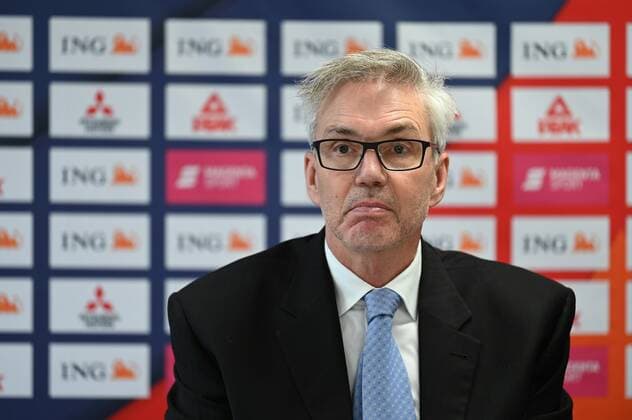 04.11.2021 - Basketball - Pressekonferenz im Vorfeld des Länderspiels Deutschland gg Estland am 25.11.2021 in der Kia Metropol Arena Nürnberg - - Gordon Herbert ( Bundestrainer Headcoach Deutschland ) ernst