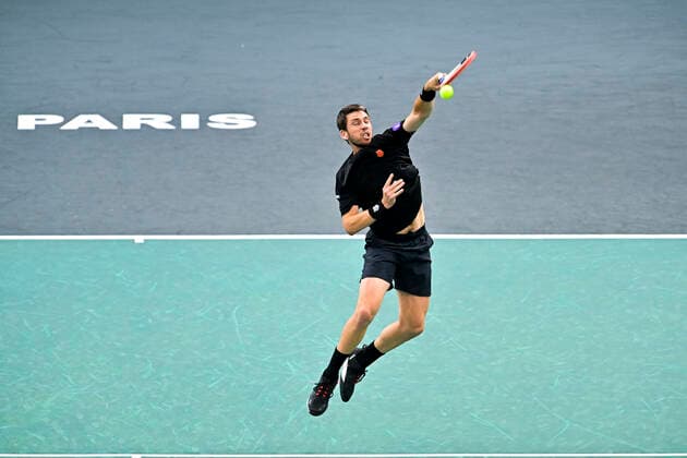 Cameron Norrie (Gbr) TENNIS : Rolex Paris Masters J4 - Paris - 04 11 2021 JBAutissier Panoramic 
