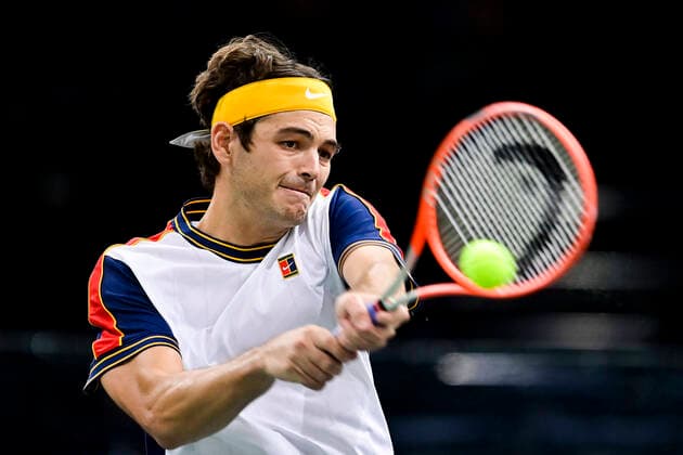 Taylor Fritz (USA) TENNIS : Rolex Paris Masters J4 - Paris - 04 11 2021 JBAutissier Panoramic 