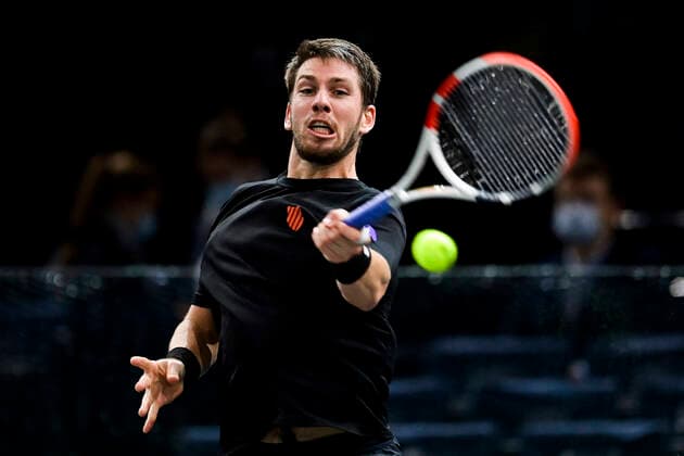 Cameron Norrie (Gbr) TENNIS : Rolex Paris Masters J4 - Paris - 04 11 2021 JBAutissier Panoramic 