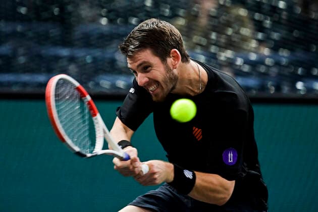 Cameron Norrie (Gbr) TENNIS : Rolex Paris Masters J4 - Paris - 04 11 2021 JBAutissier Panoramic 