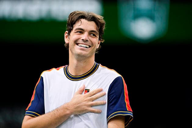 joie de Taylor Fritz (USA) TENNIS : Rolex Paris Masters J4 - Paris - 04 11 2021 JBAutissier Panoramic 