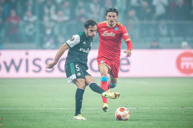04.11.2021 Warszawa Pilka nozna Liga Europy 2021 2022, faza grupowa Legia Warszawa - SSC Napoli N z Yuri Ribeiro Foto Adam Starszynski PressFocus 04.11.2021 Warsaw Football Europa League 2021 2022, group stage Legia Warszawa - SSC Napoli Yuri Ribeiro Credit Adam Starszynski PressFocus NEWSPIX.PL --- Newspix.pl  20211104PF_AS068