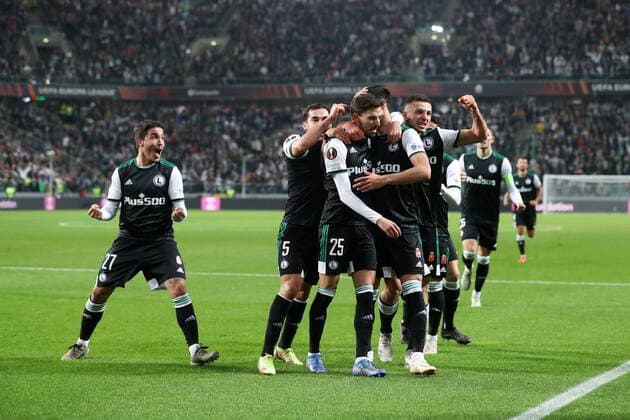 WARSZAWA 04.11.2021 MECZ 4. KOLEJKA GRUPA C LIGA EUROPY SEZON 2021 22 --- UEFA EUROPA LEAGUE GROUP C MATCH IN WARSAW: LEGIA WARSZAWA - SSC NAPOLI JOSUE YURI RIBEIRO FILIP MLADENOVIC MAHIR EMRELI BARTOSZ SLISZ FOT. PIOTR KUCZA FOTOPYK NEWSPIX.PL --- Newspix.pl  211104PYK0021