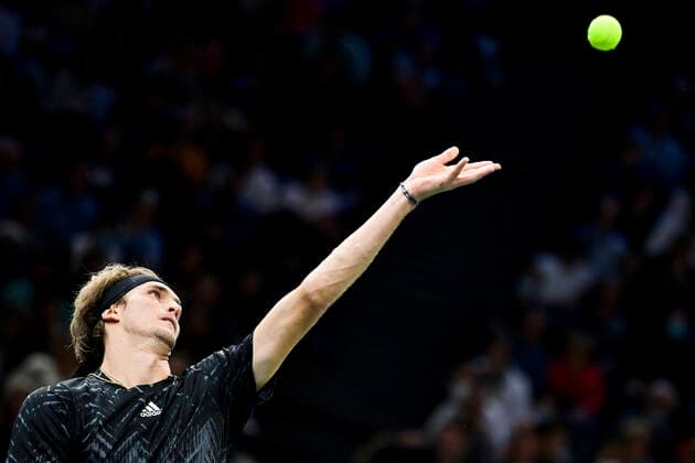 Alexander Zverev (Ger) TENNIS : Rolex Paris Masters J4 - Paris - 04 11 2021 JBAutissier Panoramic 